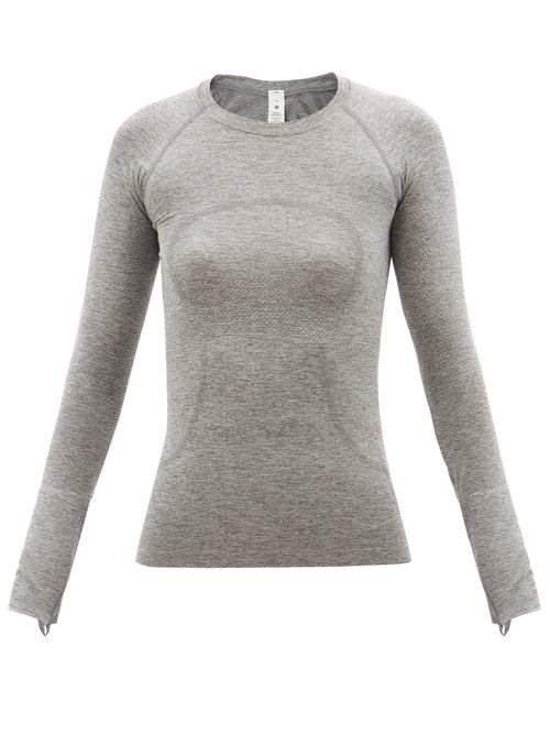 Lululemon - Swiftly 2.0 Technical-mesh Long-sleeved T-shirt Grey Multi