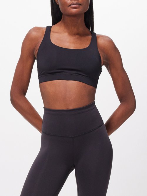 Lululemon - Energy Scoop-neck Medium-impact Sports Bra - Womens - Black