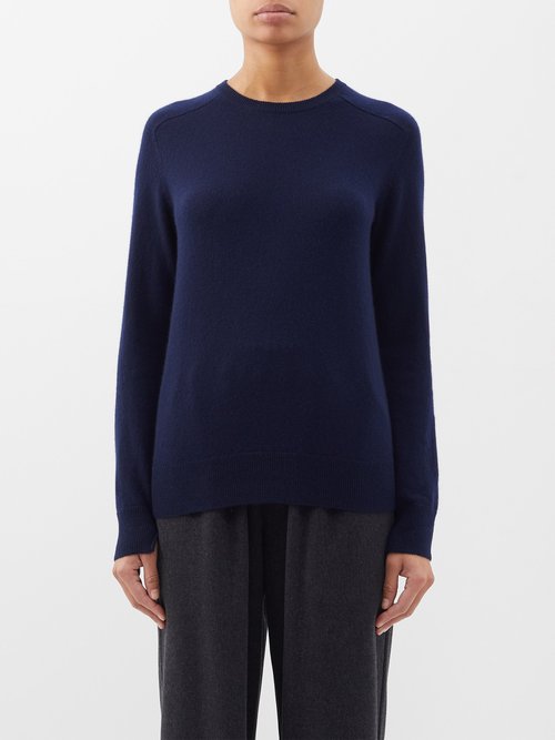Lisa Yang - Diana Cashmere Sweater Navy