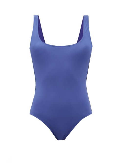 Eres - Toureg Woven-strap Swimsuit Blue Beachwear