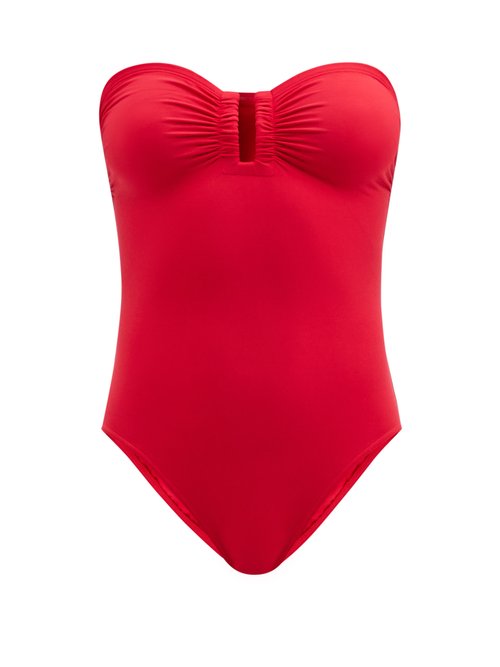 Eres - Cassiopée U-ring Strapless Swimsuit Red Beachwear