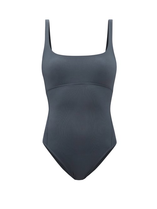 Eres - Arnaque Square-neck Swimsuit Grey Beachwear