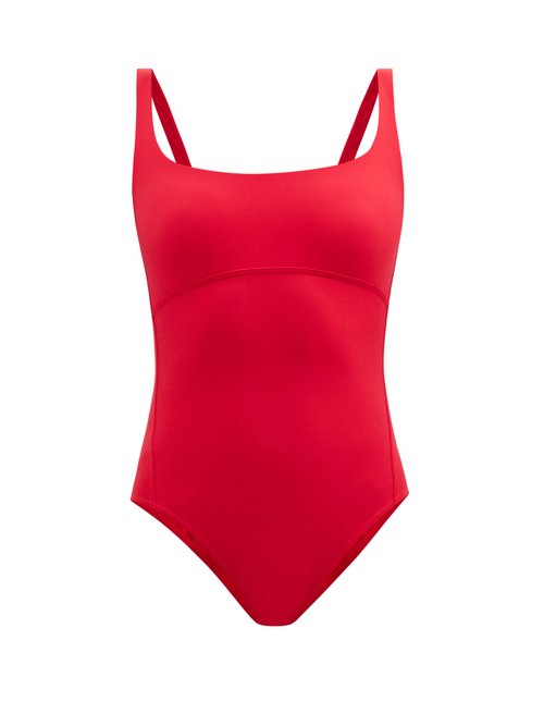 Eres - Aranaque Square-neck Swimsuit Red Beachwear