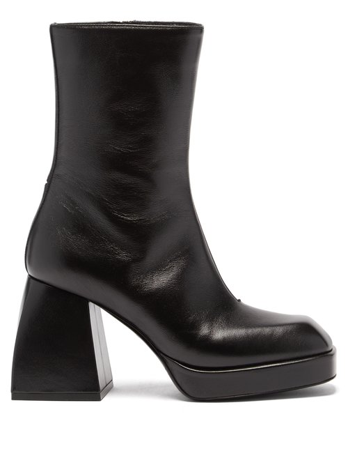 Nodaleto – Bulla Corta Leather Ankle Boots Black