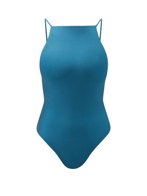 Jade Swim - Nova Halterneck Swimsuit Dark Green Beachwear
