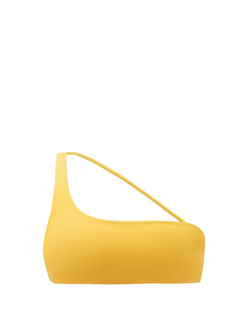 Jade Swim - Apex One-shoulder Bikini Top Yellow Beachwear