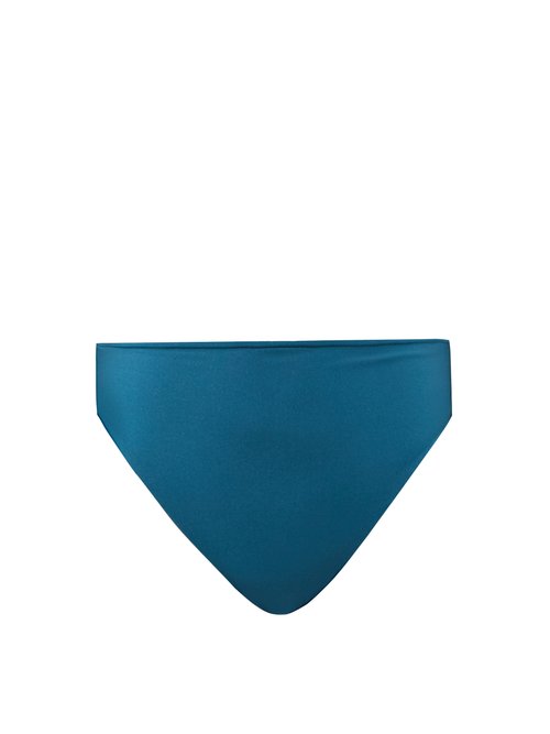 Jade Swim - Incline High-rise Bikini Briefs Dark Green Beachwear