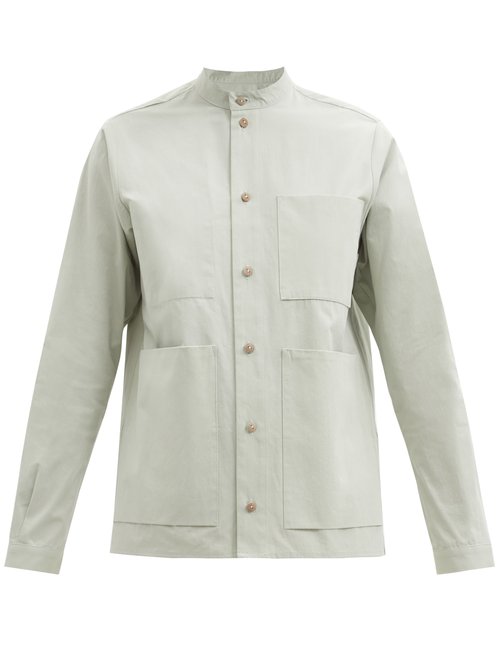 Buy Toogood - The Locksmith Cotton-poplin Shirt Light Green online - shop best Toogood 
