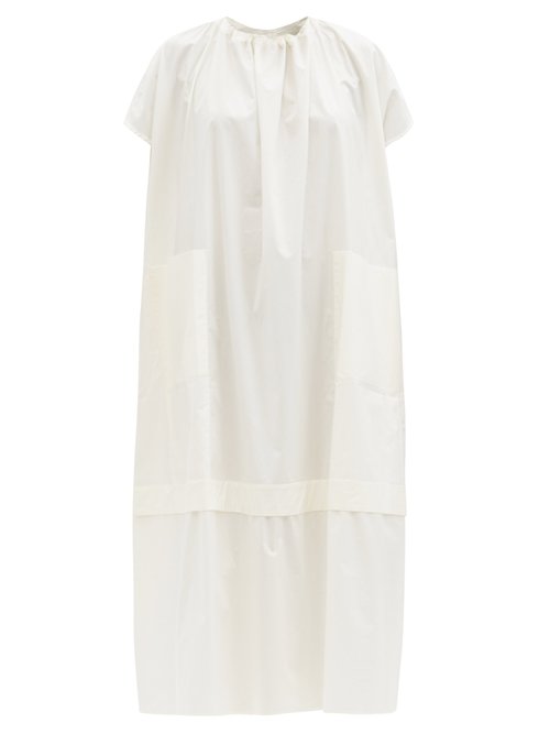 Toogood - The Poet Patch-pocket Cotton-poplin Dress White