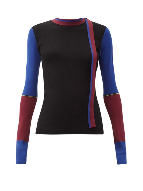 Roksanda - Amis Colour-block Sweater Black Multi