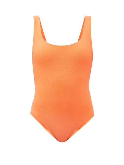 Cossie + Co - The Poppy Scoop-back Swimsuit Orange Beachwear