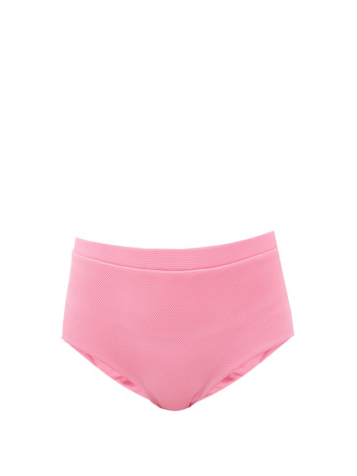 Cossie + Co - The Lucinda High-rise Bikini Briefs Light Pink Beachwear