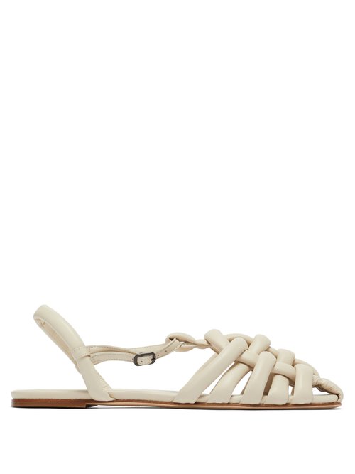 Hereu – Cabersa Woven Padded-leather Sandals Cream