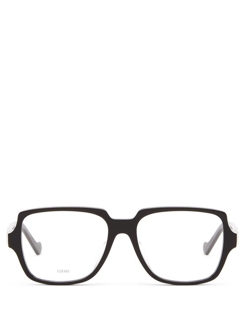 Loewe - Filipa Square Acetate Glasses - Womens - Black