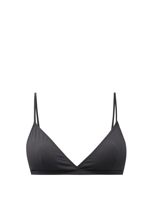 Asceno – Genoa Triangle Bikini Top Black Beachwear