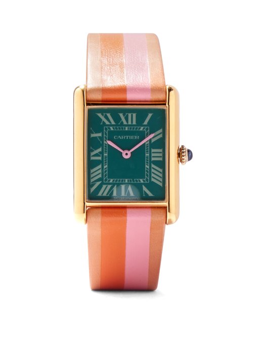 La Californienne Vintage Cartier Tank 18kt Rose-gold Vermeil Watch ...