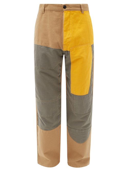 Loewe PATCHWORK COTTON TROUSERS