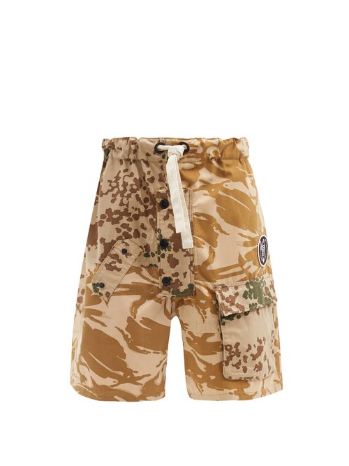 Loewe CAMOUFLAGE-PRINT UPCYCLED COTTON-BLEND SHORTS
