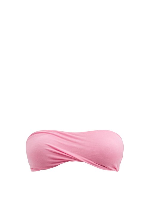 Rick Owens – Ruched Jersey Bandeau Pink