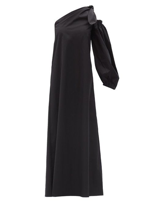 Bernadette - Lucette Cotton-blend Poplin Maxi Dress Black
