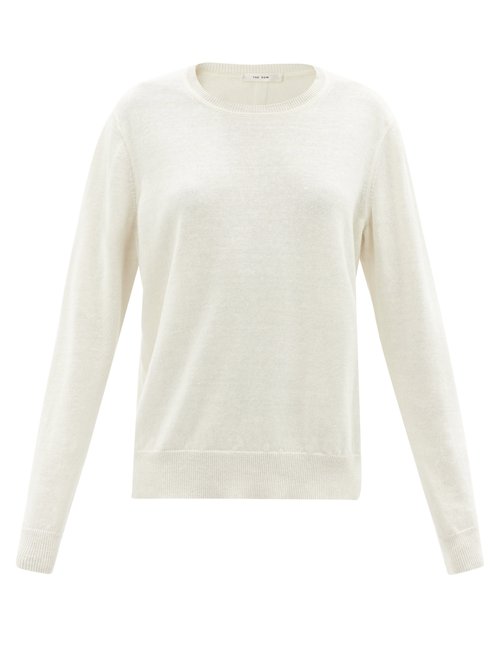 The Row - Cadmo Linen-blend Sweater Ivory
