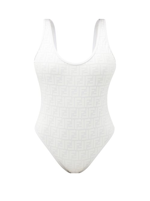 fendi swimsuit white