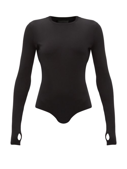 Givenchy - Cutout Jersey Bodysuit Black