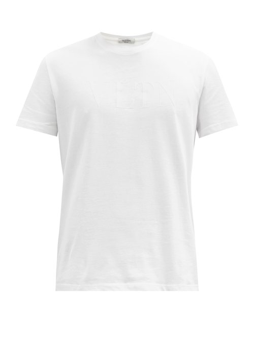 Vltn-print Cotton-jersey T-shirt
