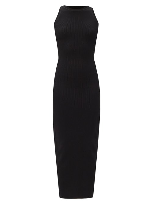 Sir - Celle Cutout Ribbed-jersey Dress Black