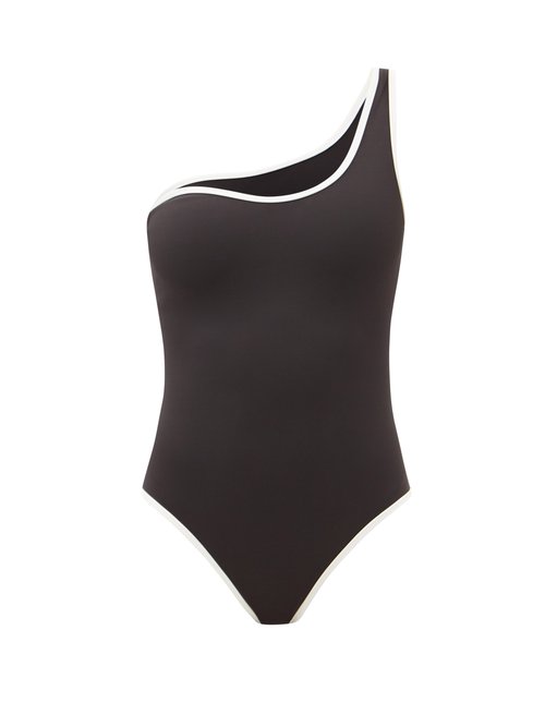 Sir - Claude One-shoulder Swimsuit Black Beachwear