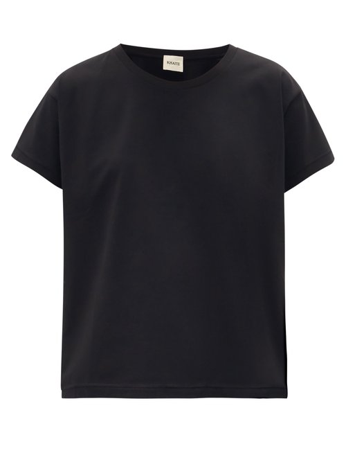 Khaite - Brady Cotton-jersey T-shirt Black