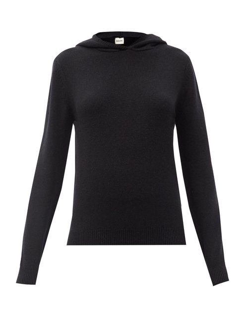 Khaite - Stefka Cashmere Hooded Sweater Black