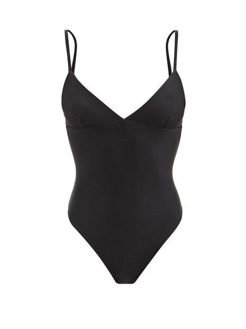 Matteau - The Plunge V-neck Swimsuit Black Beachwear
