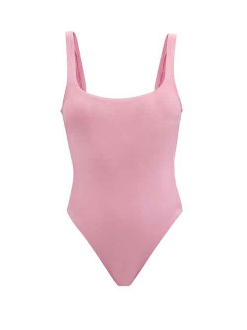 Matteau - The Nineties Scoop-back Swimsuit Pink Beachwear