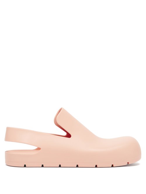 Bottega Veneta – Puddle Rubber Slingback Sandals Light Pink