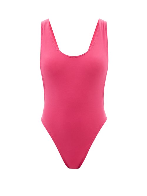 Norma Kamali - Marissa Scoop-back Swimsuit Pink Beachwear