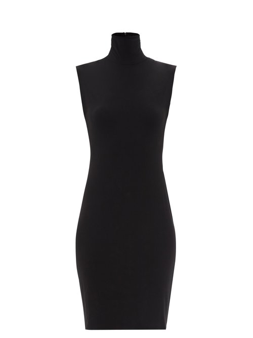 Norma Kamali – Turtle Slim-fit Jersey Dress Black