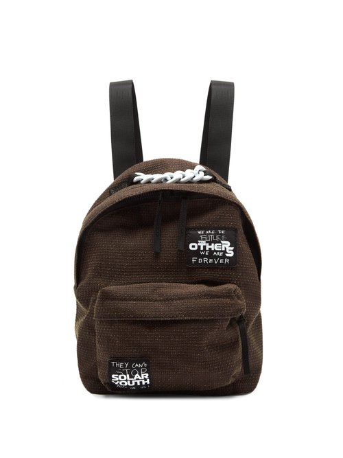 Raf Simons X Eastpak - Pak'r Mini Logo-patch Canvas Backpack - Mens - Multi