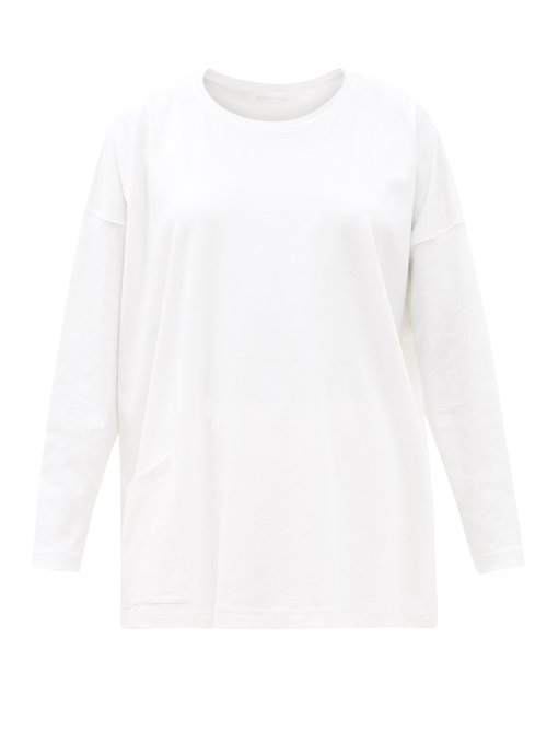 Eskandar - Oversized Pima Cotton-jersey Top White