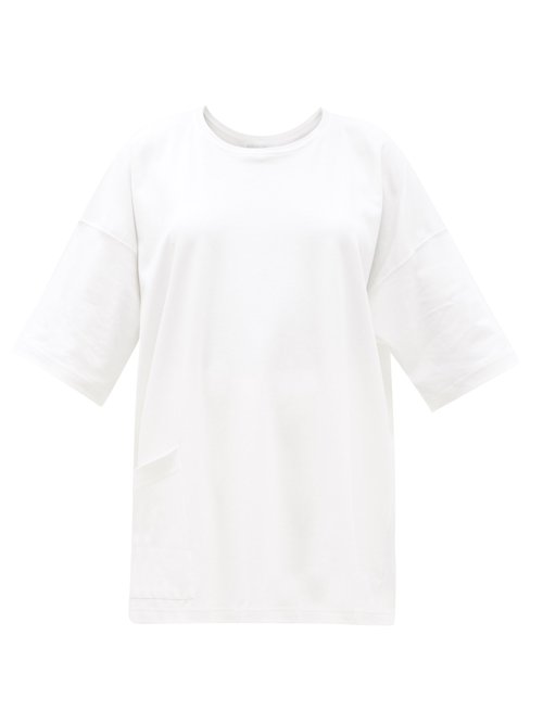 Eskandar - Oversized Pima Cotton-jersey T-shirt White