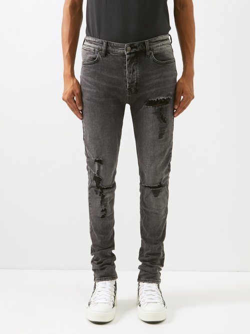 Van Winkle Angst Trash Distressed Skinny-leg Jeans