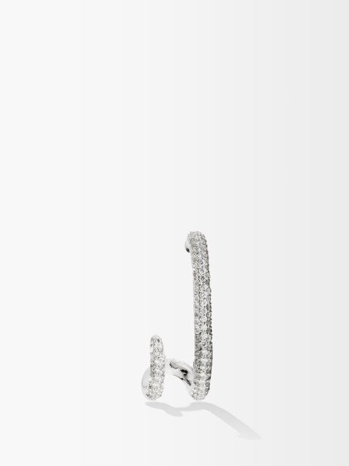 Katkim Mono Diamond & 18kt White-gold Single Earring