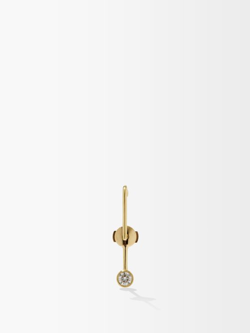 Katkim Oasis Petite Diamond & 18kt Gold Single Earring