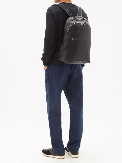 Paul Smith - Embossed Leather Backpack Paul Smith