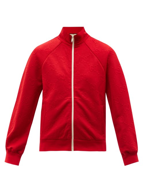 Gucci – GG-jacquard Jersey Track Jacket Red
