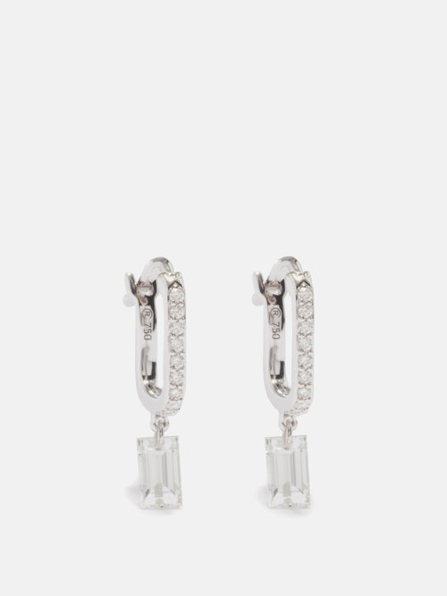 Raphaele Canot – Set Free Diamond & 18kt White-gold Earrings – Womens – White Gold