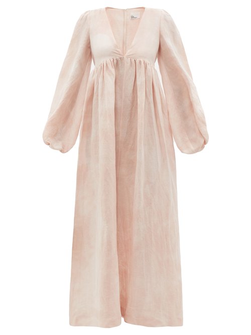 Lisa Marie Fernandez - Carolyn Tie-dye Cotton-blend Sun Dress Pink