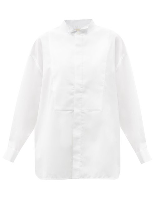 Marni - Oversized Cotton-poplin Tuxedo Shirt White