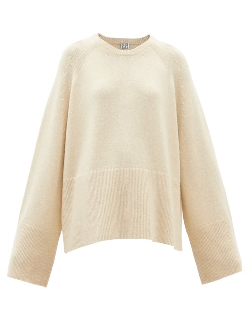 Totême - Oversized Wool-blend Sweater Ivory