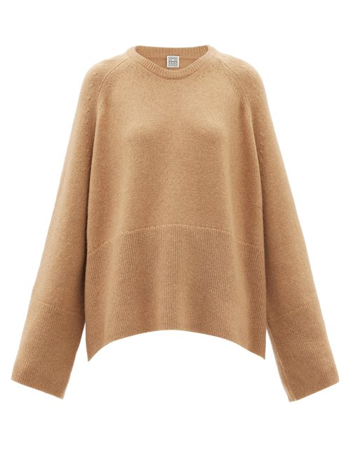 Totême - Raglan-sleeve Wool-blend Sweater Camel